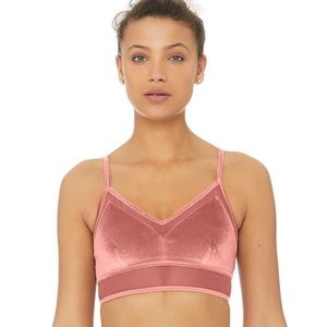 SOLD OUT Alo Yoga Luxe Velvet Bra - Rosewood